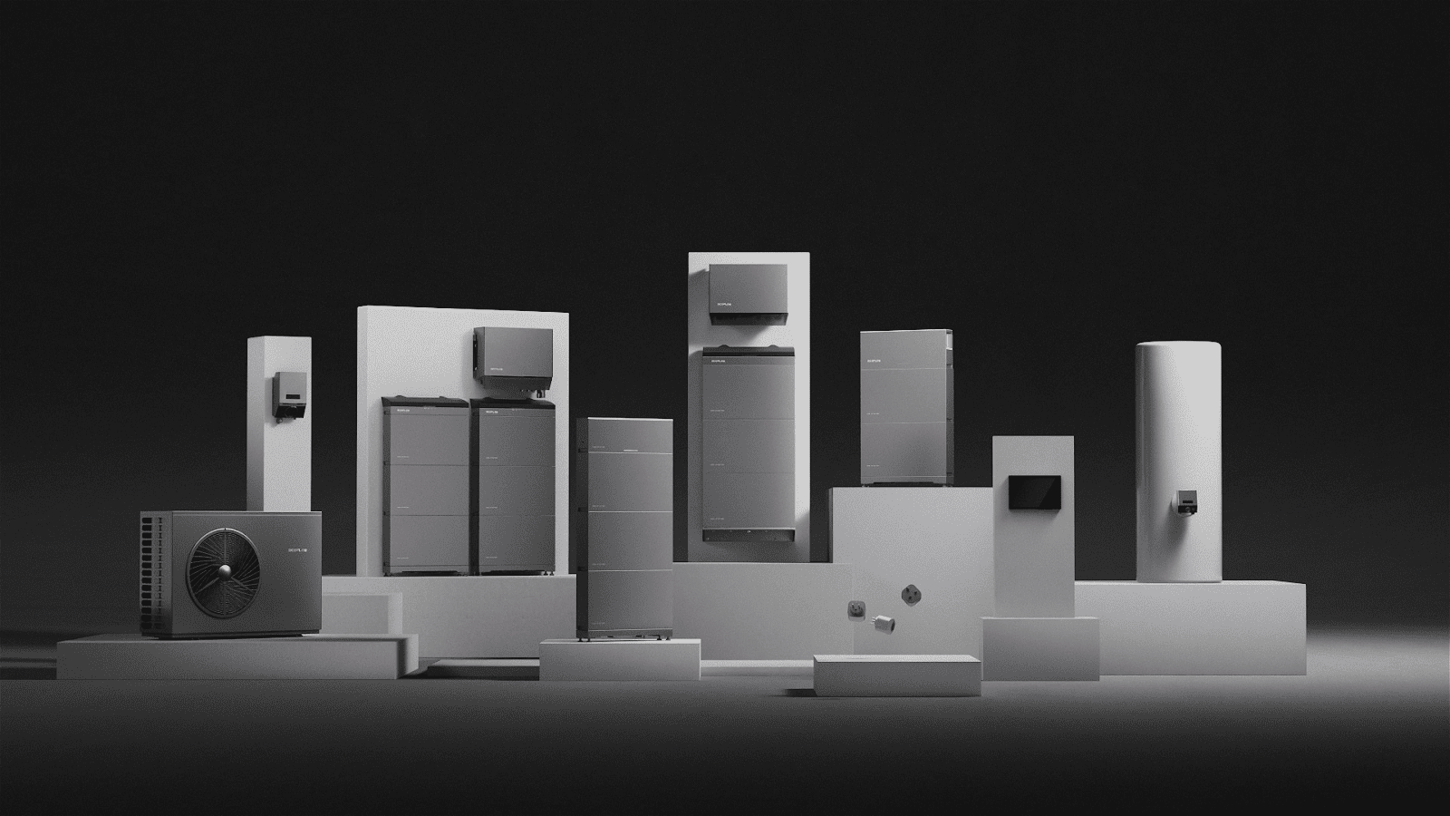 EcoFlow Energieökosystem mit Wärmepumpe, Batteriespeicher, Smart-Heizstab und Energiemanagement zur Verbesserung der JAZ einer Wärmepumpe