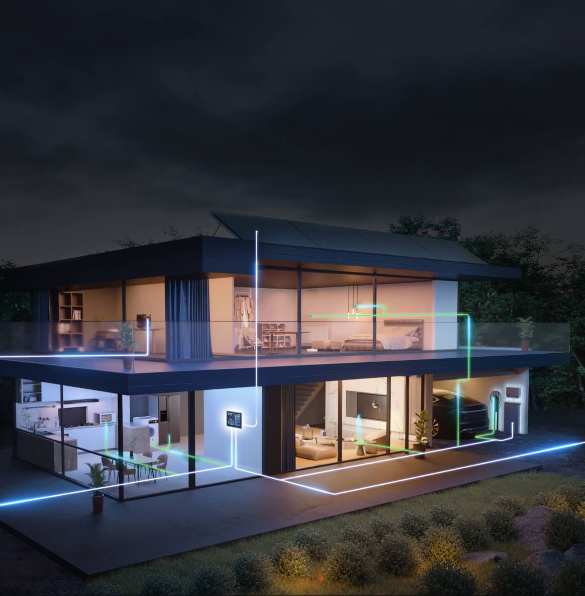 Regelenergie mit einem intelligenten Home-Energy-Management-System für Solarhaushalte