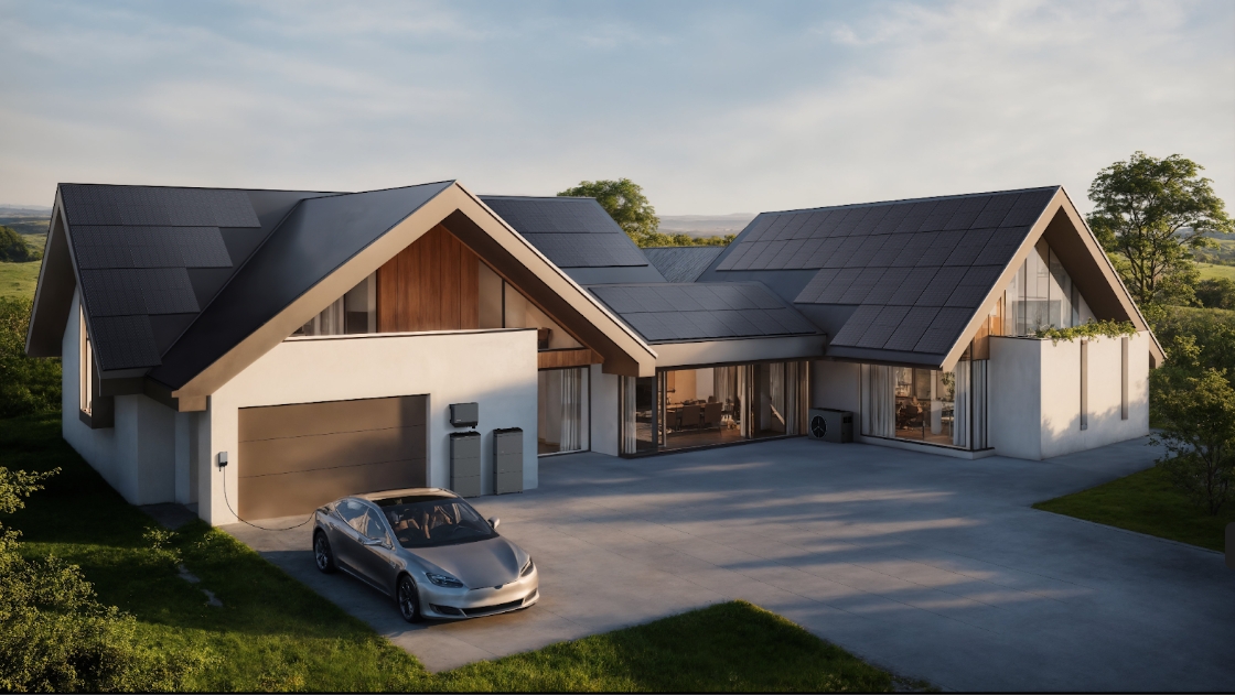 Casa con PowerOcean e pannelli FV