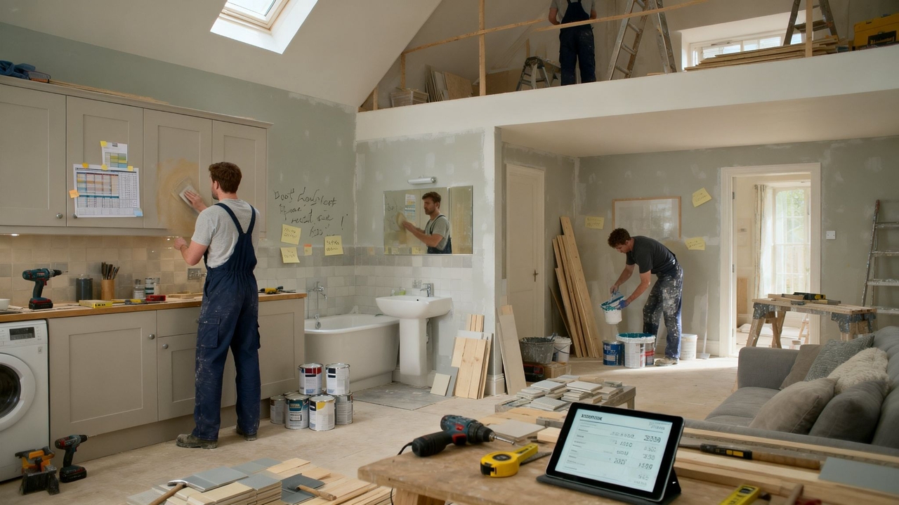 Average home renovation costs by room in the UK