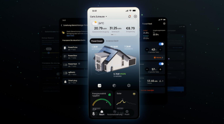 Eine detaillierte App zur Energieüberwachung und -verwaltung