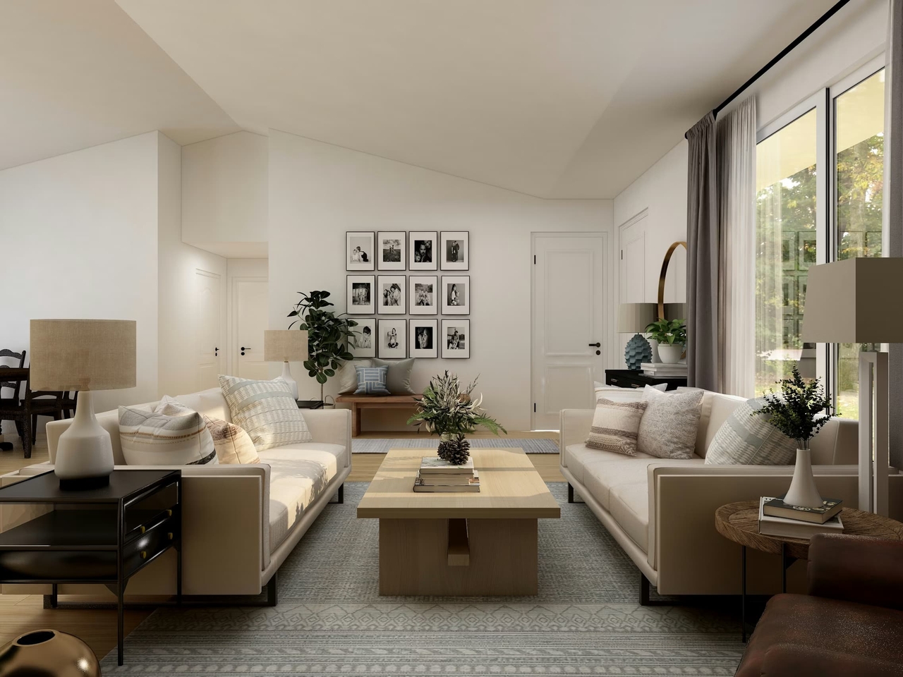 conversion of garage to beautiful living room