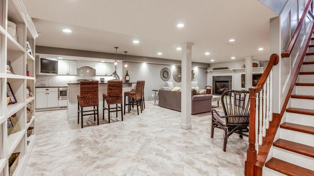 A high-end basement
