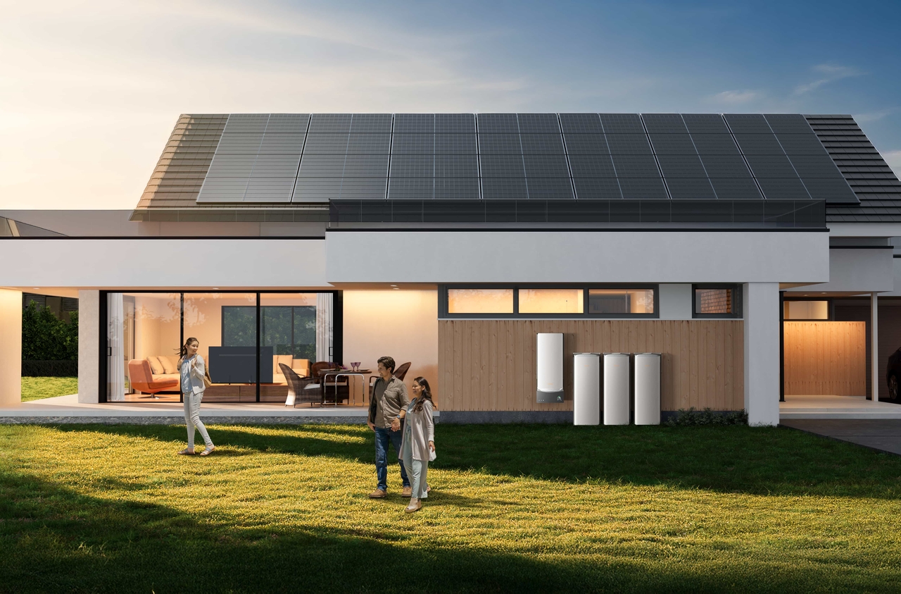 people talk and walk in their home powered by Ocean Pro