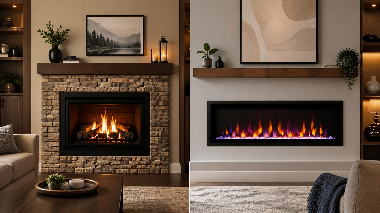 Gas Vs Electric Fireplace differences