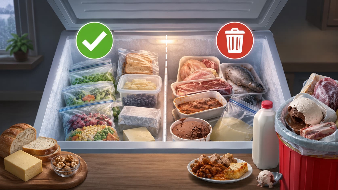How long does food stay safe in a freezer without power