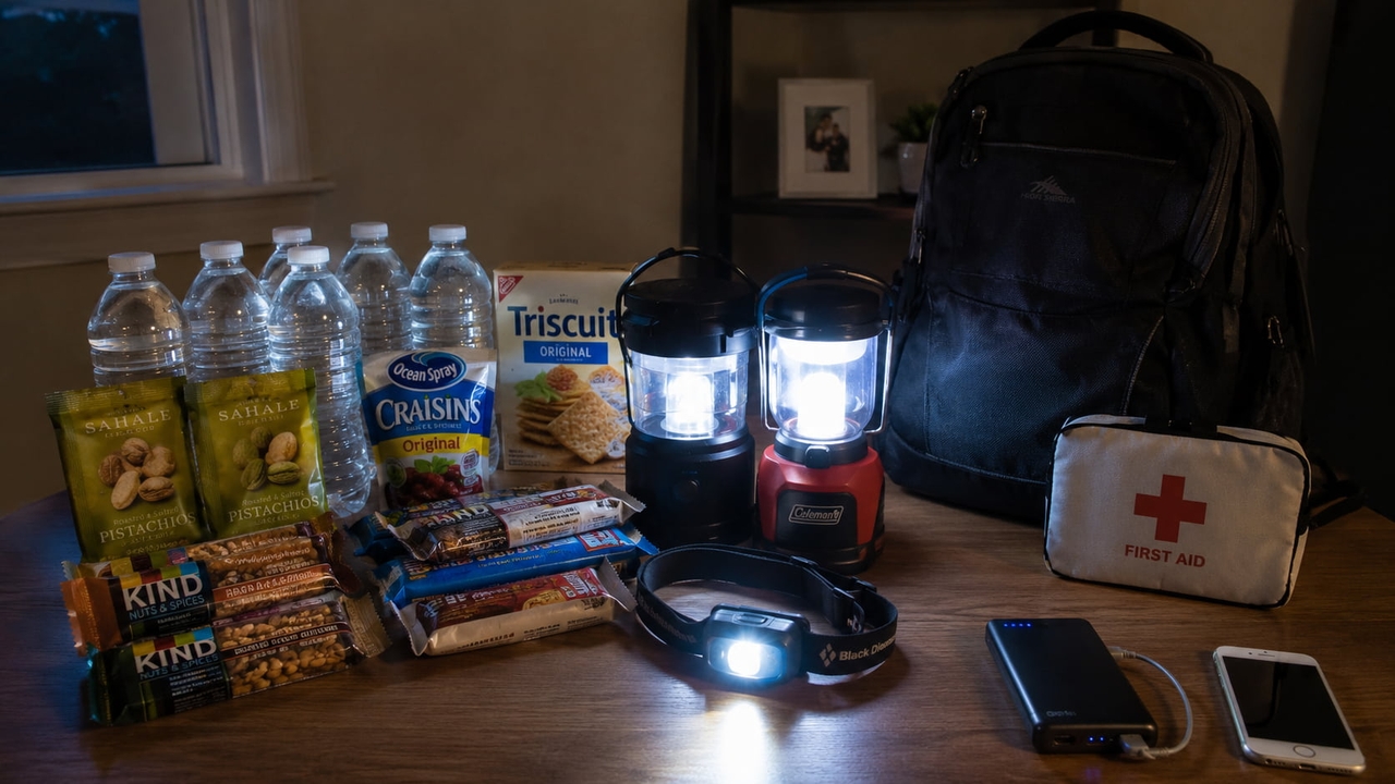 Basic supplies for brief blackouts