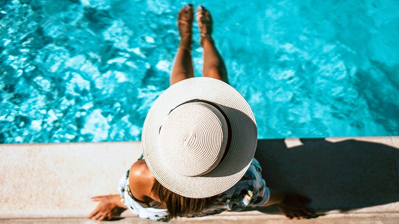 Enjoying your community pool