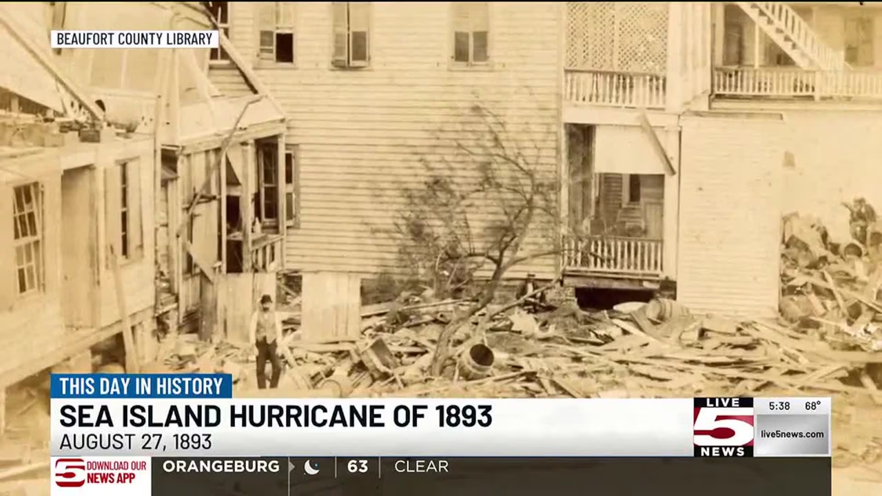 1893 sea islands hurricane in the news