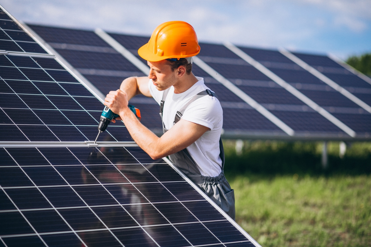 Solar panels installation