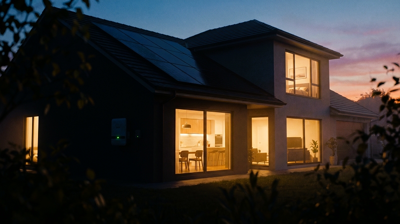 A powerful inverter powering an entire home