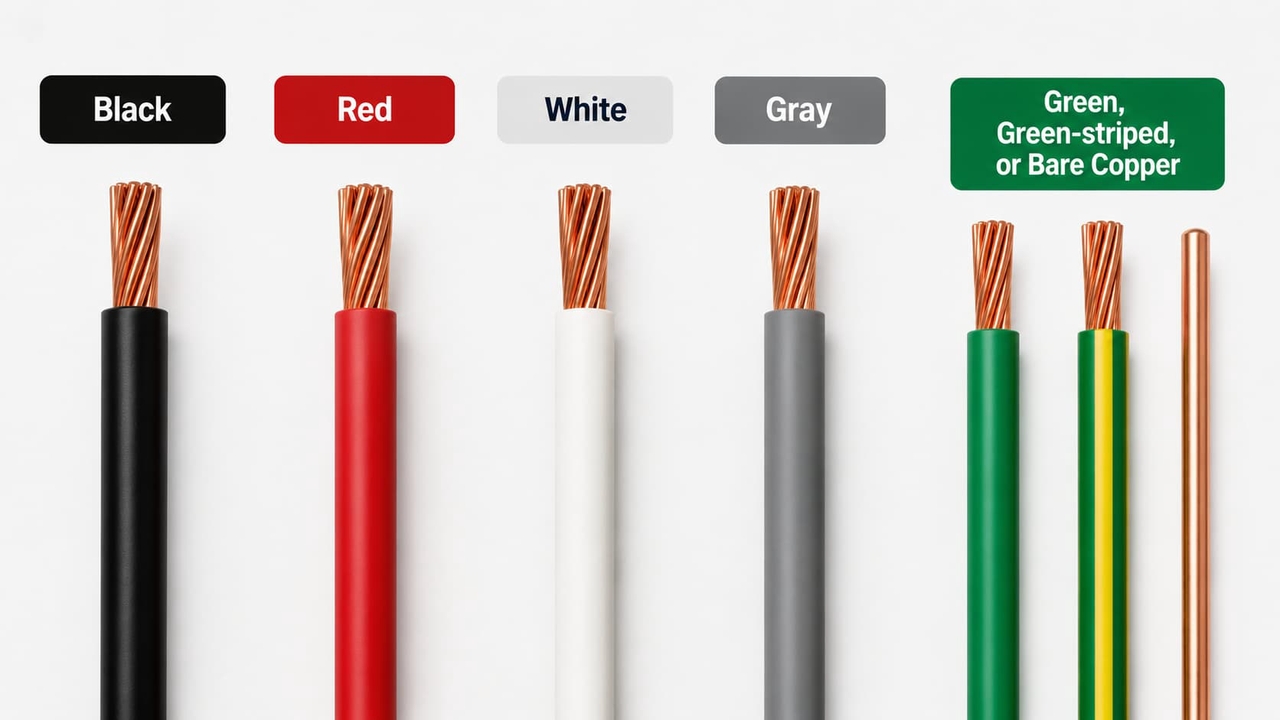 US standard electrical wire color codes