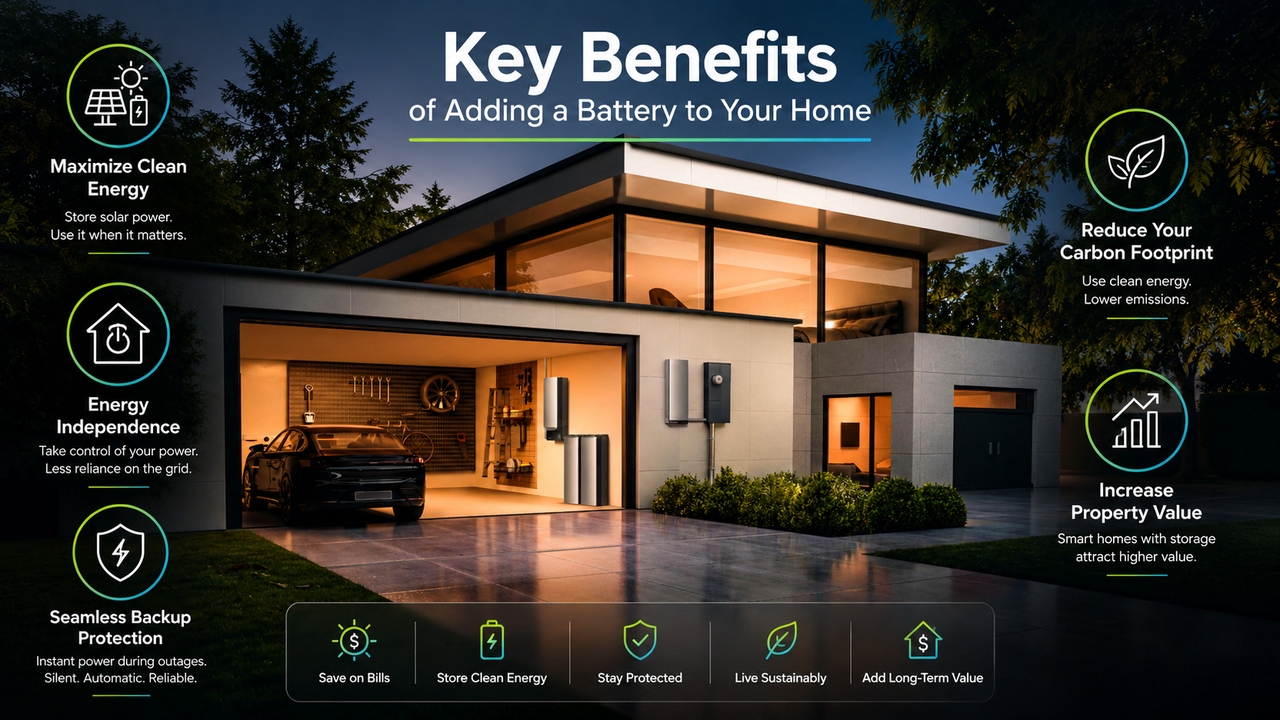 Key Benefits of Adding a Battery to Your Home