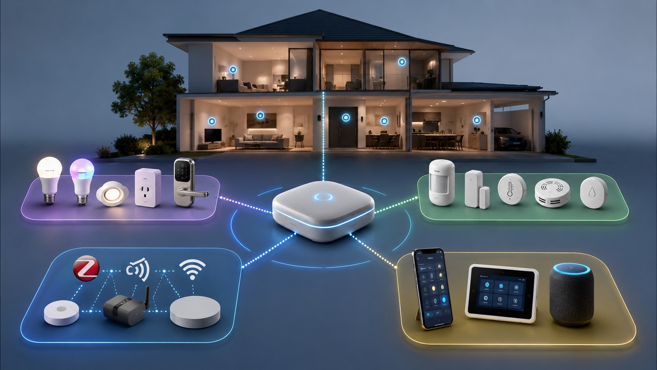 Components of home automation installation