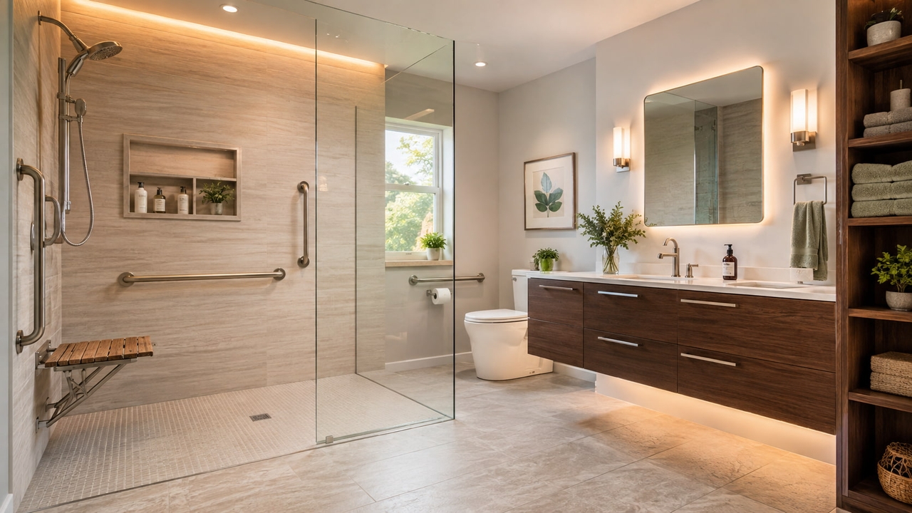 Installing Grab Bars and Non-Slip Flooring