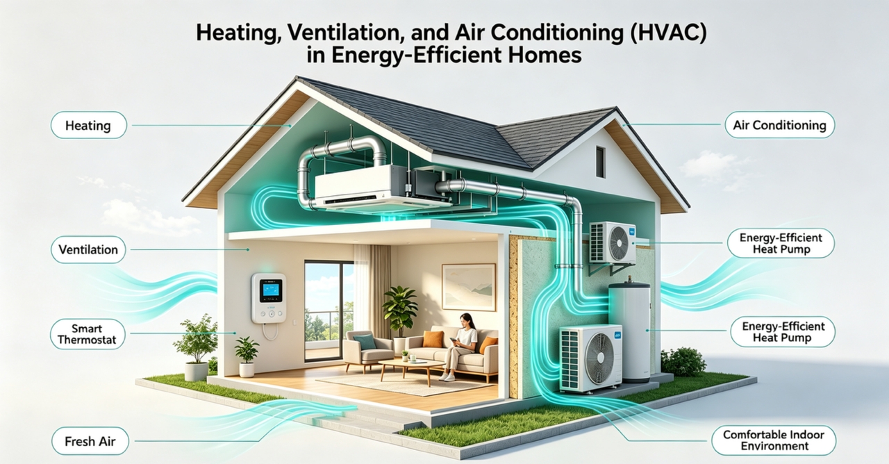 Efficient HVAC and ventilation