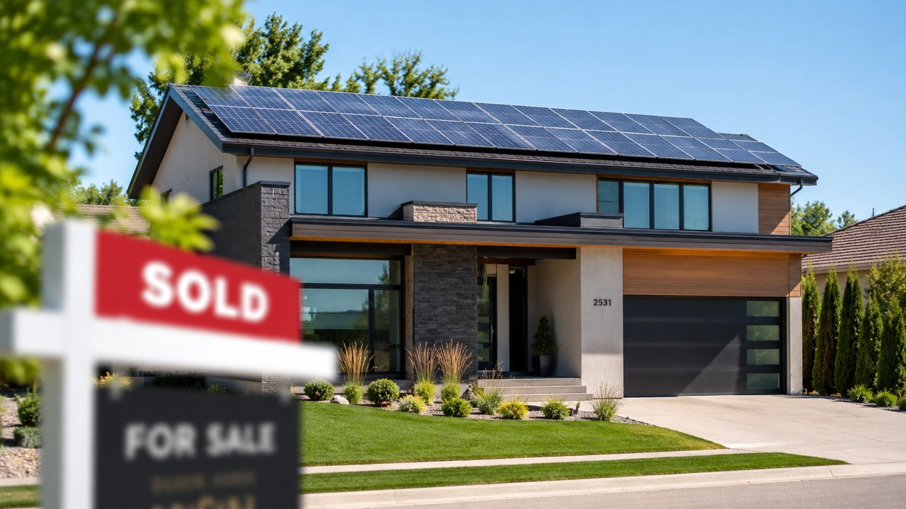 High value solar powered home