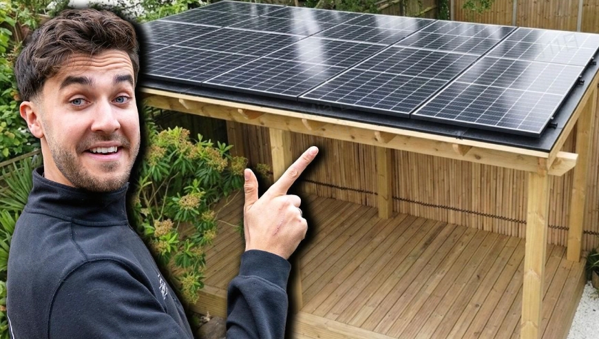 £0 Electricity Bills - I Built a Solar Pergola... Can it Power My WHOLE House?